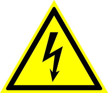 W08 внимание! опасность поражения электрическим током (пластик, сторона 200 мм) - Знаки безопасности - Предупреждающие знаки - Магазин охраны труда Протекторшоп